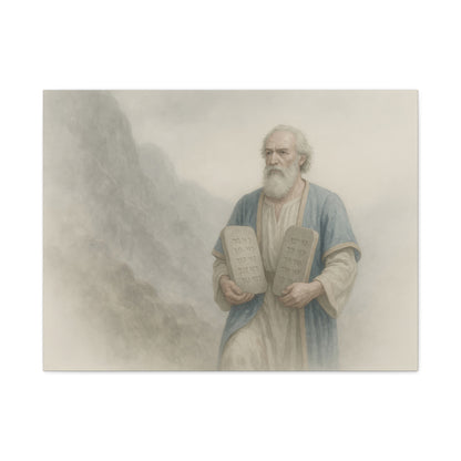 Moses Comes Down from the Mountain  - Canvas