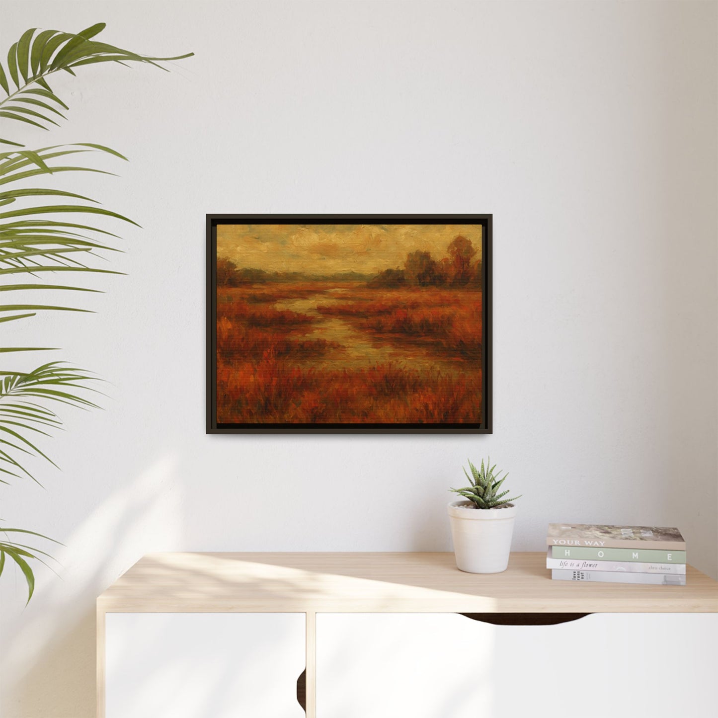 Fall Marsh - Framed Canvas