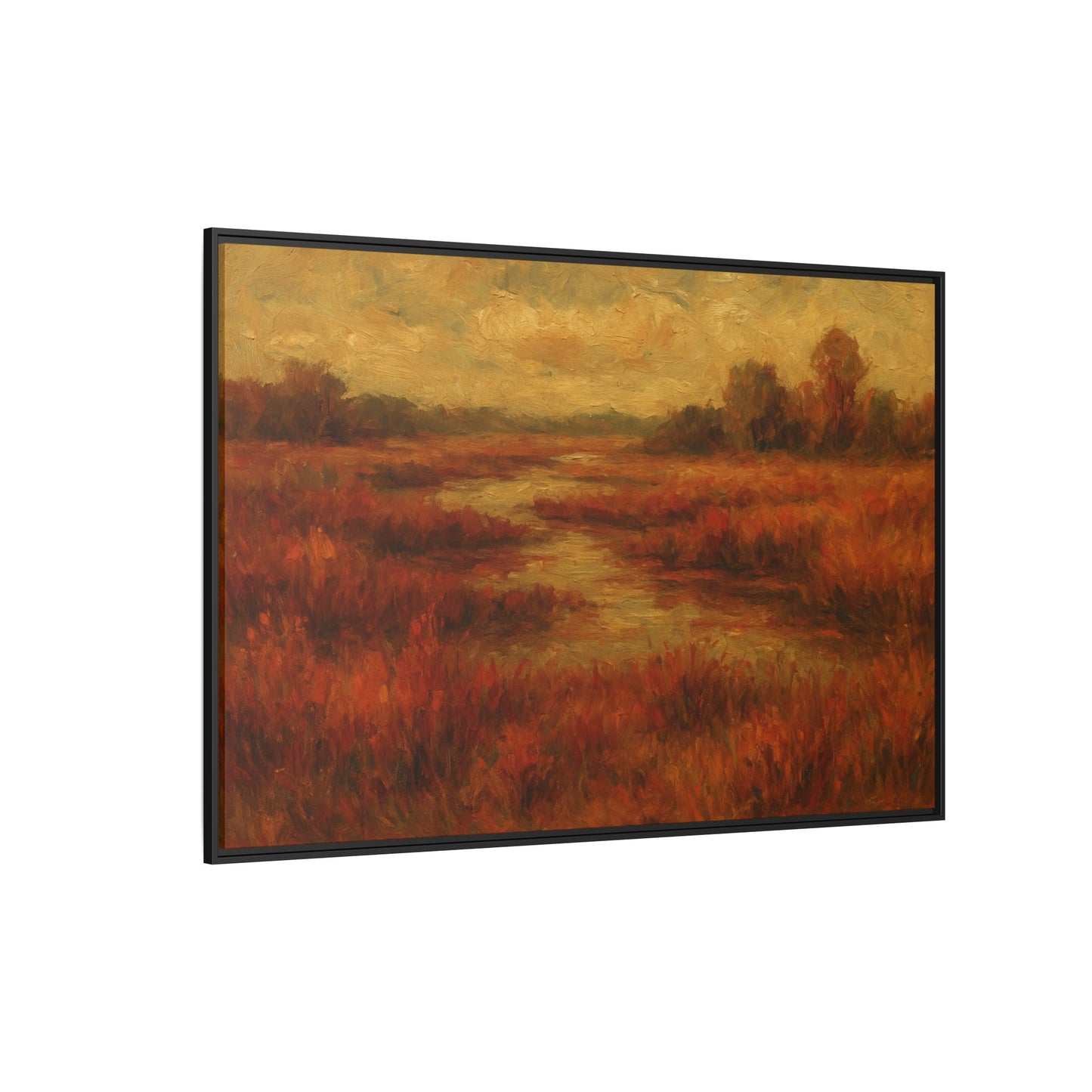 Fall Marsh - Framed Canvas