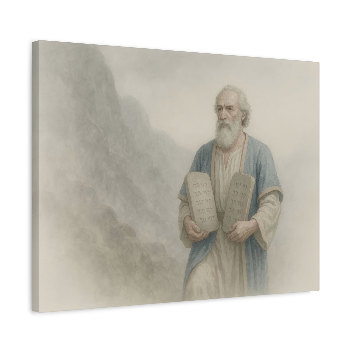Moses Comes Down from the Mountain  - Canvas