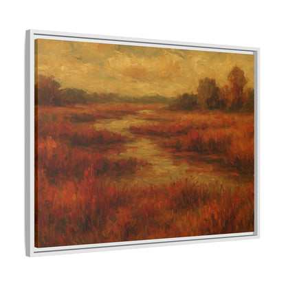 Fall Marsh - Framed Canvas