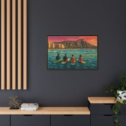 A Day On The Water - Framed Canvas