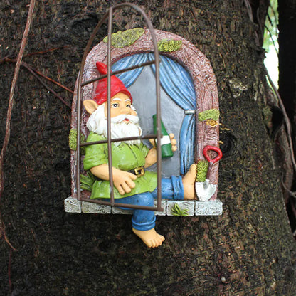 Elf Tree Hugger - Garden Decoration