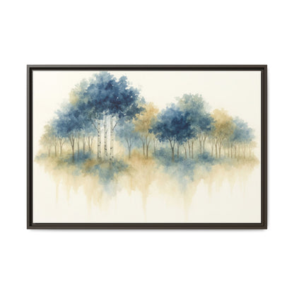 Floating Aspen and Birch Forest - Framed Canvas
