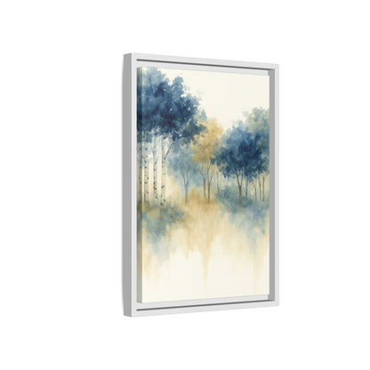 Floating Aspen and Birch Forest - Framed Canvas