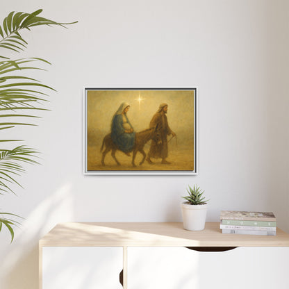 Journey to Bethlehem - Framed Canvas