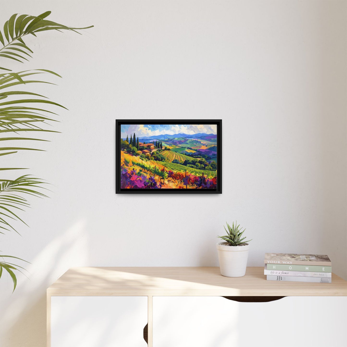 Italian Vineyard - Framed Canvas