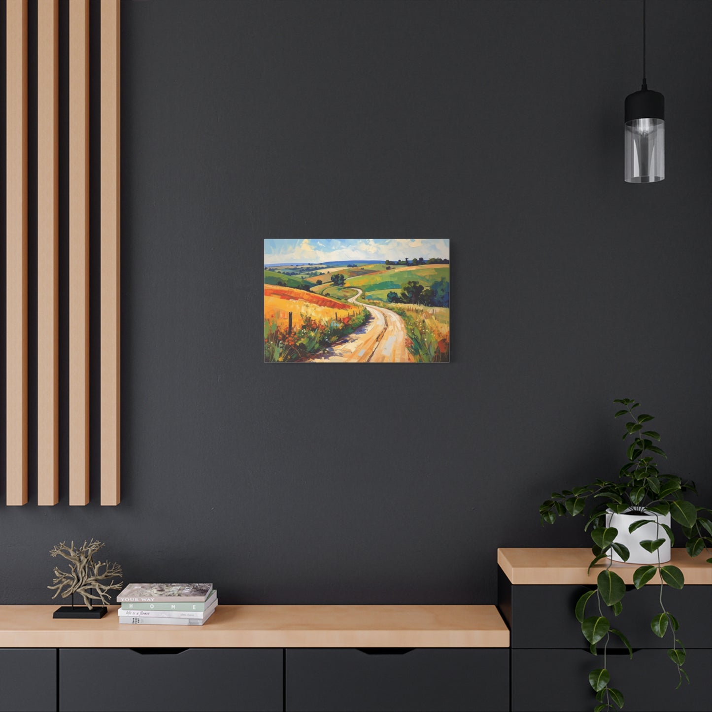 Lazy Country Road #3 Canvas
