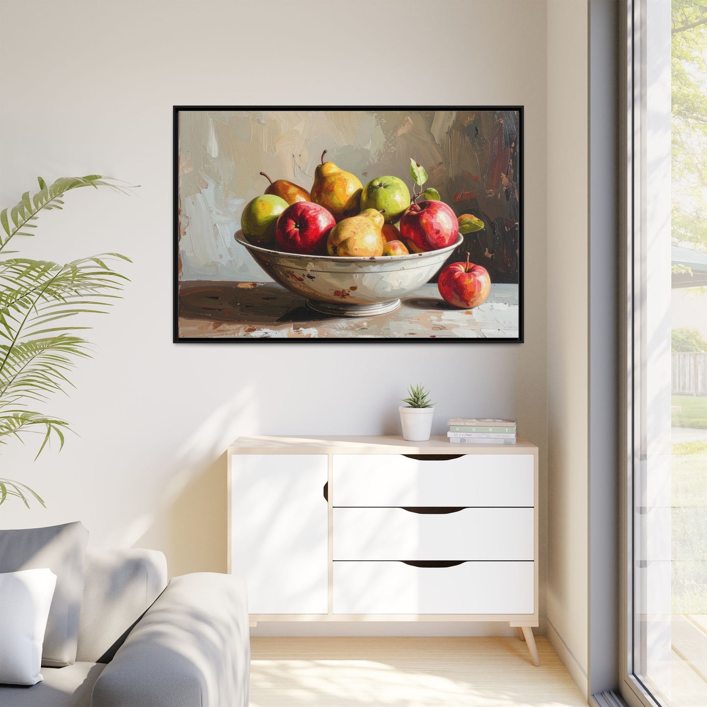 Farmhouse Fruit Bowl - Framed Canvas