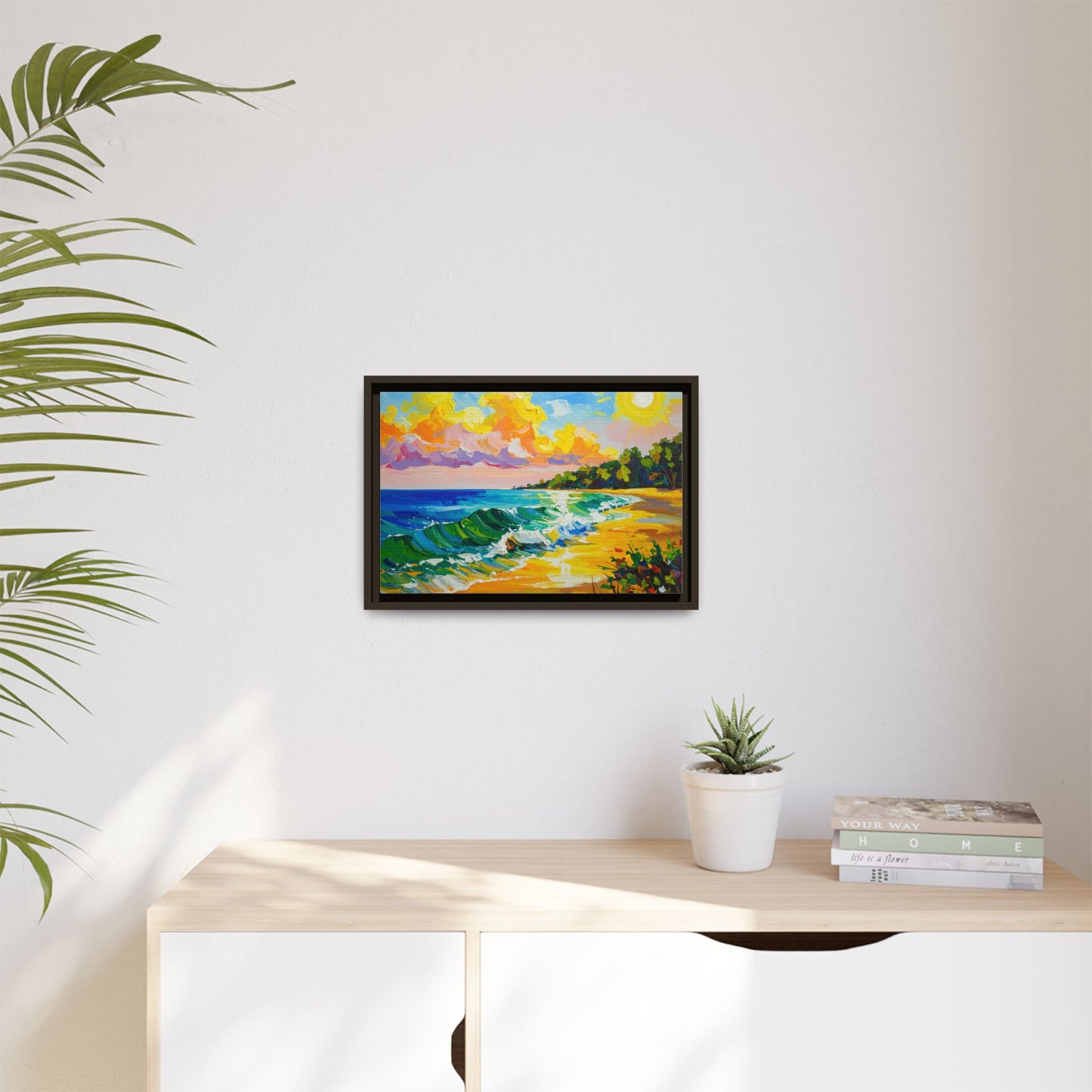 Tranquil Seascape- Framed Canvas