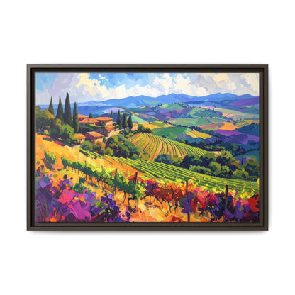Italian Vineyard - Framed Canvas
