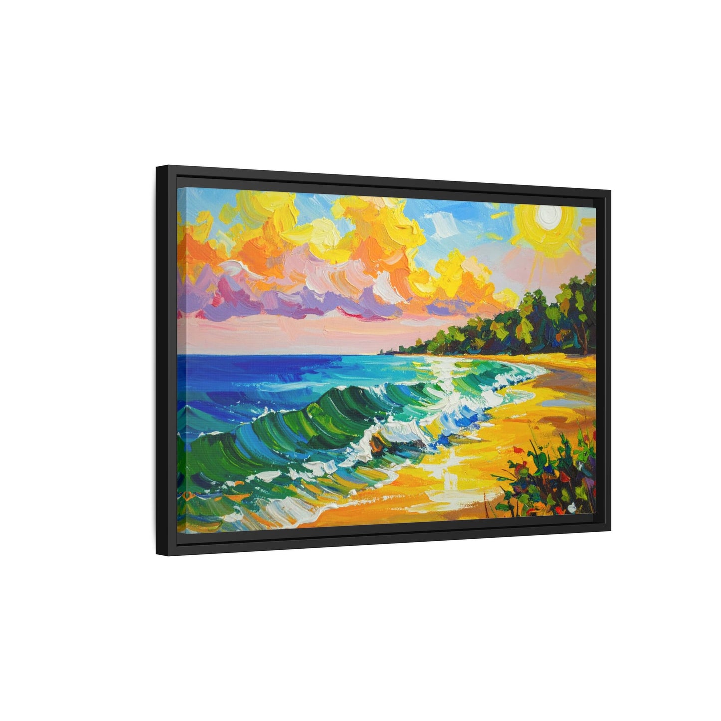 Tranquil Seascape- Framed Canvas
