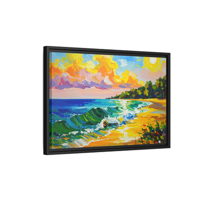 Tranquil Seascape- Framed Canvas