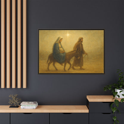 Journey to Bethlehem - Framed Canvas