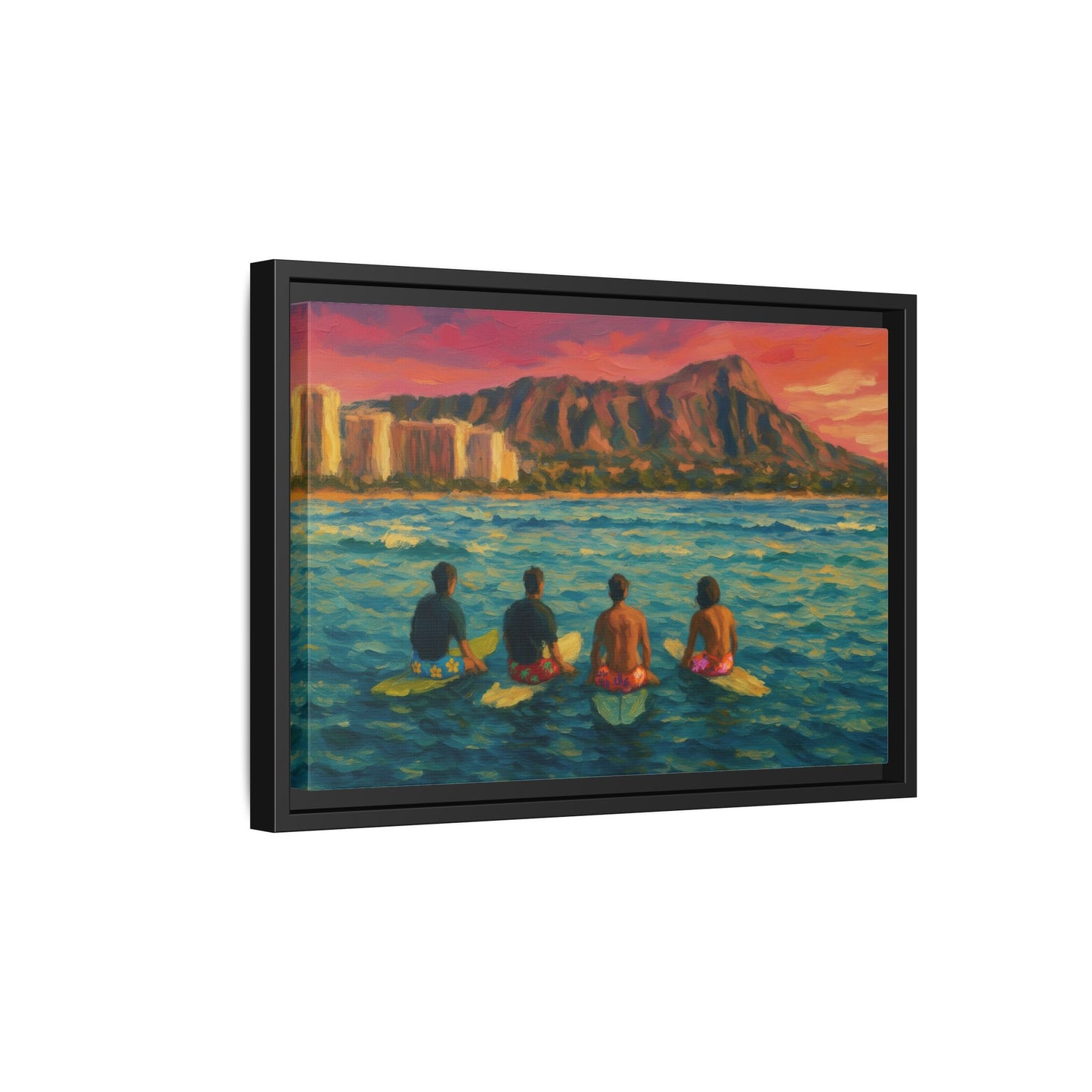 A Day On The Water - Framed Canvas
