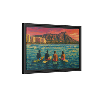 A Day On The Water - Framed Canvas