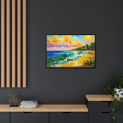 Tranquil Seascape- Framed Canvas