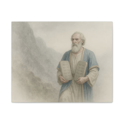 Moses Comes Down from the Mountain  - Canvas