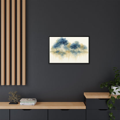 Floating Aspen and Birch Forest - Framed Canvas