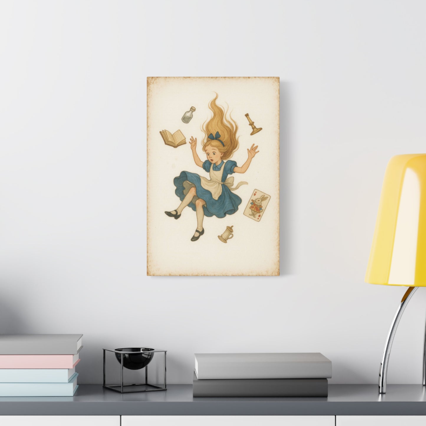 Alice Down the Rabbit Hole - Canvas