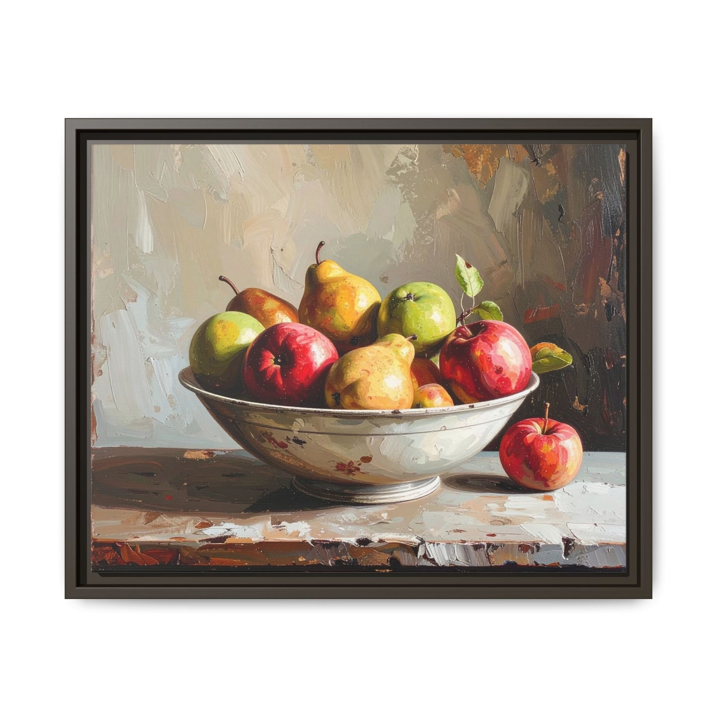 Farmhouse Fruit Bowl - Framed Canvas