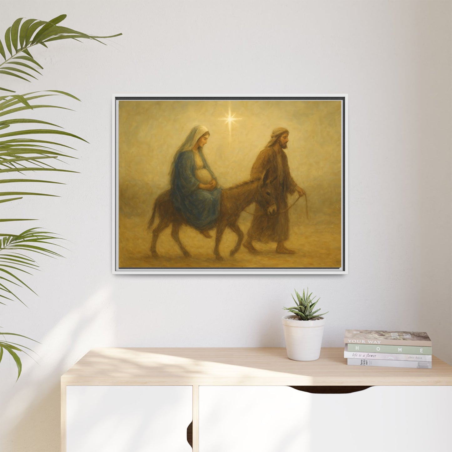 Journey to Bethlehem - Framed Canvas