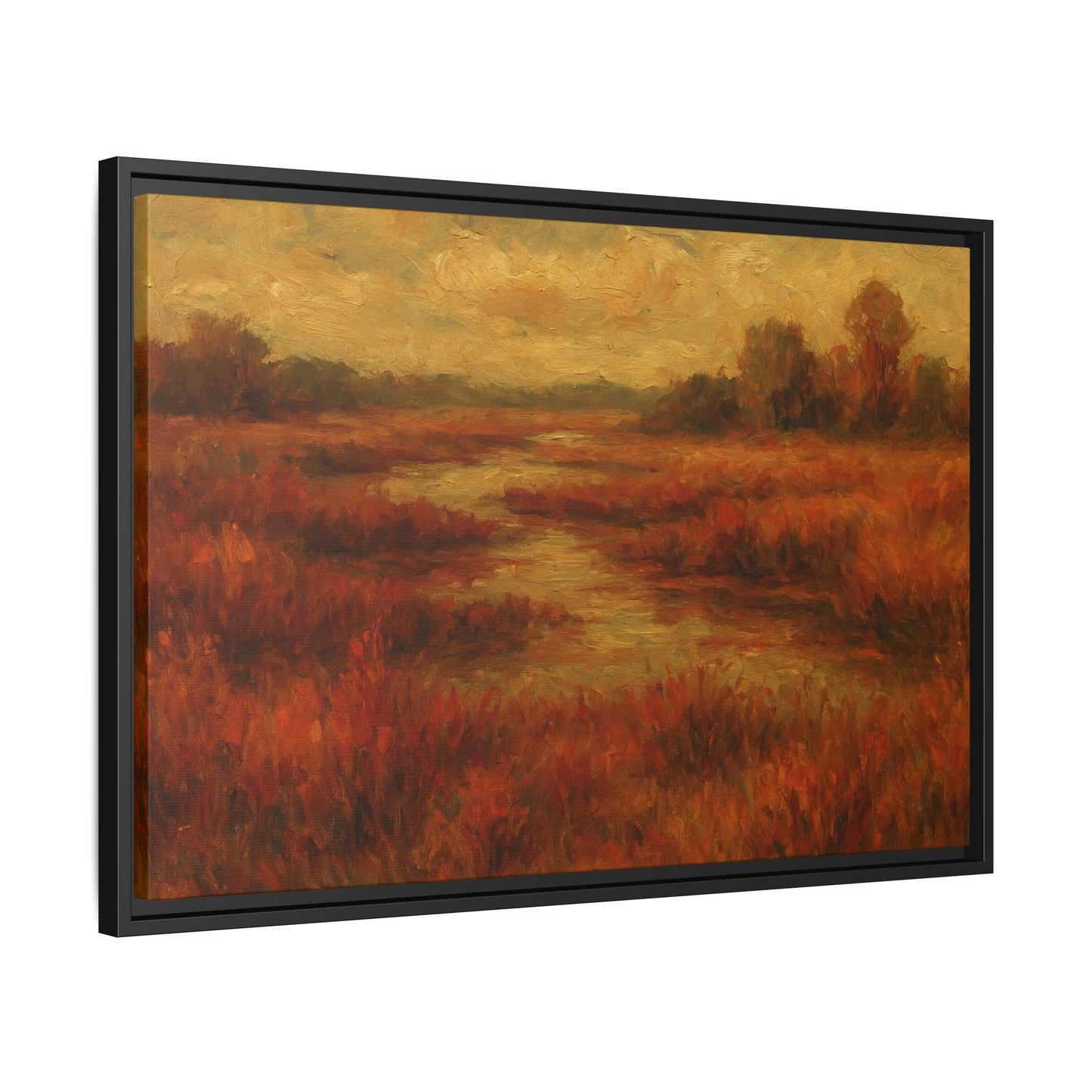 Fall Marsh - Framed Canvas