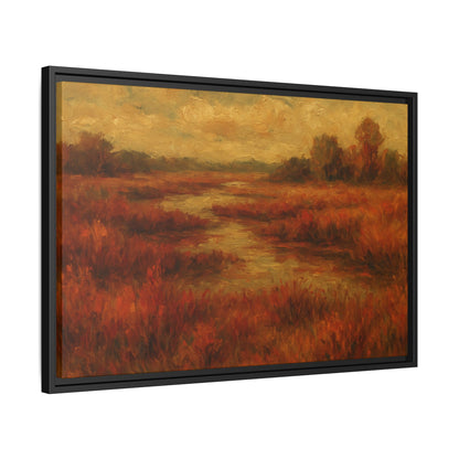 Fall Marsh - Framed Canvas