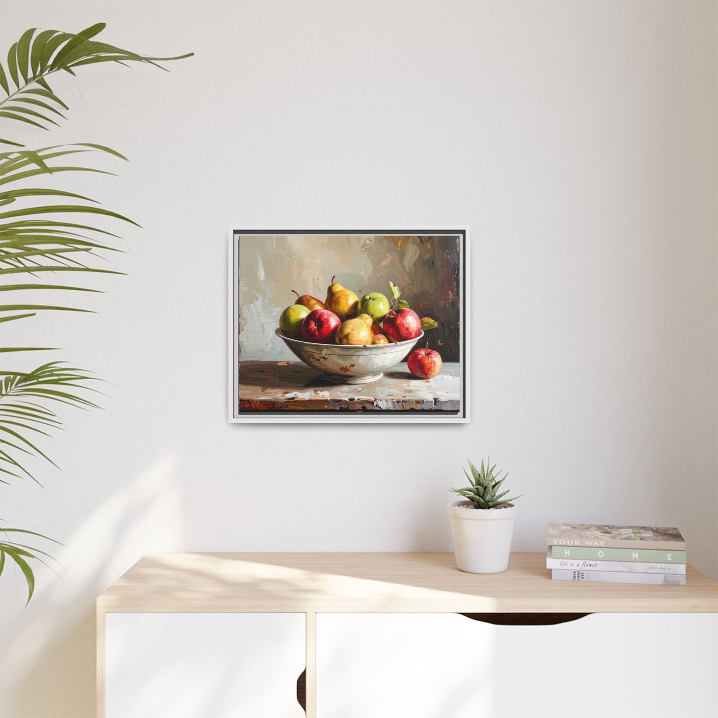 Farmhouse Fruit Bowl - Framed Canvas