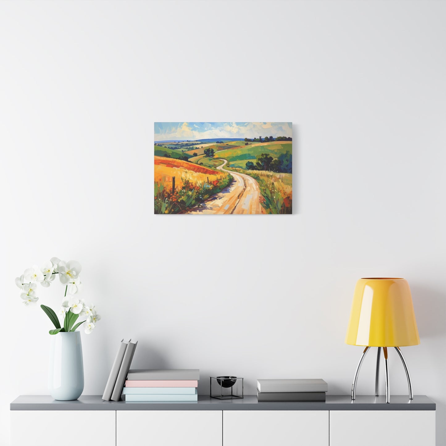 Lazy Country Road #3 Canvas