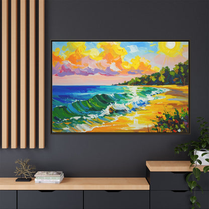 Tranquil Seascape- Framed Canvas