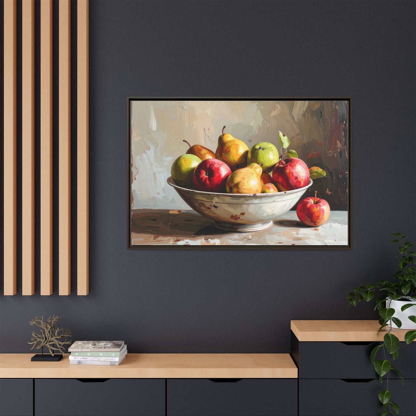 Farmhouse Fruit Bowl - Framed Canvas