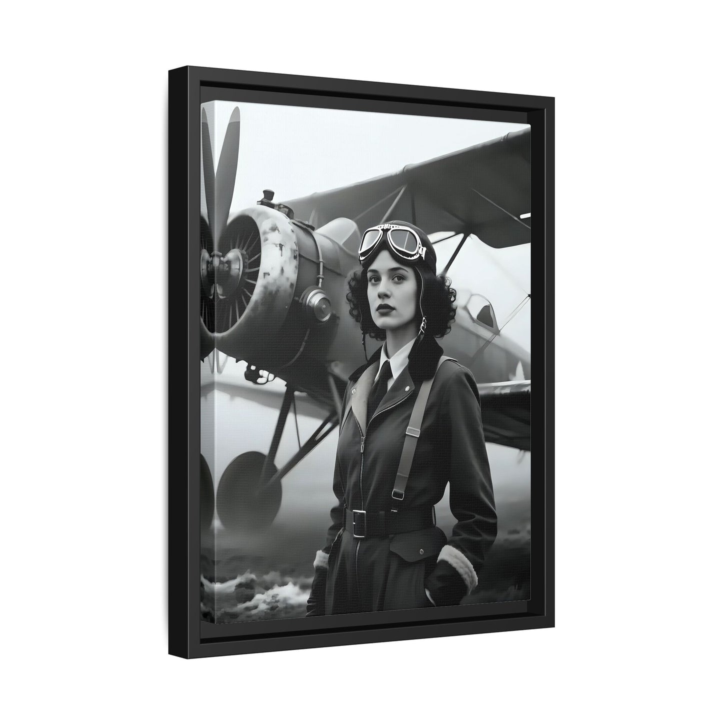 Lady of the Sky - Framed Canvas