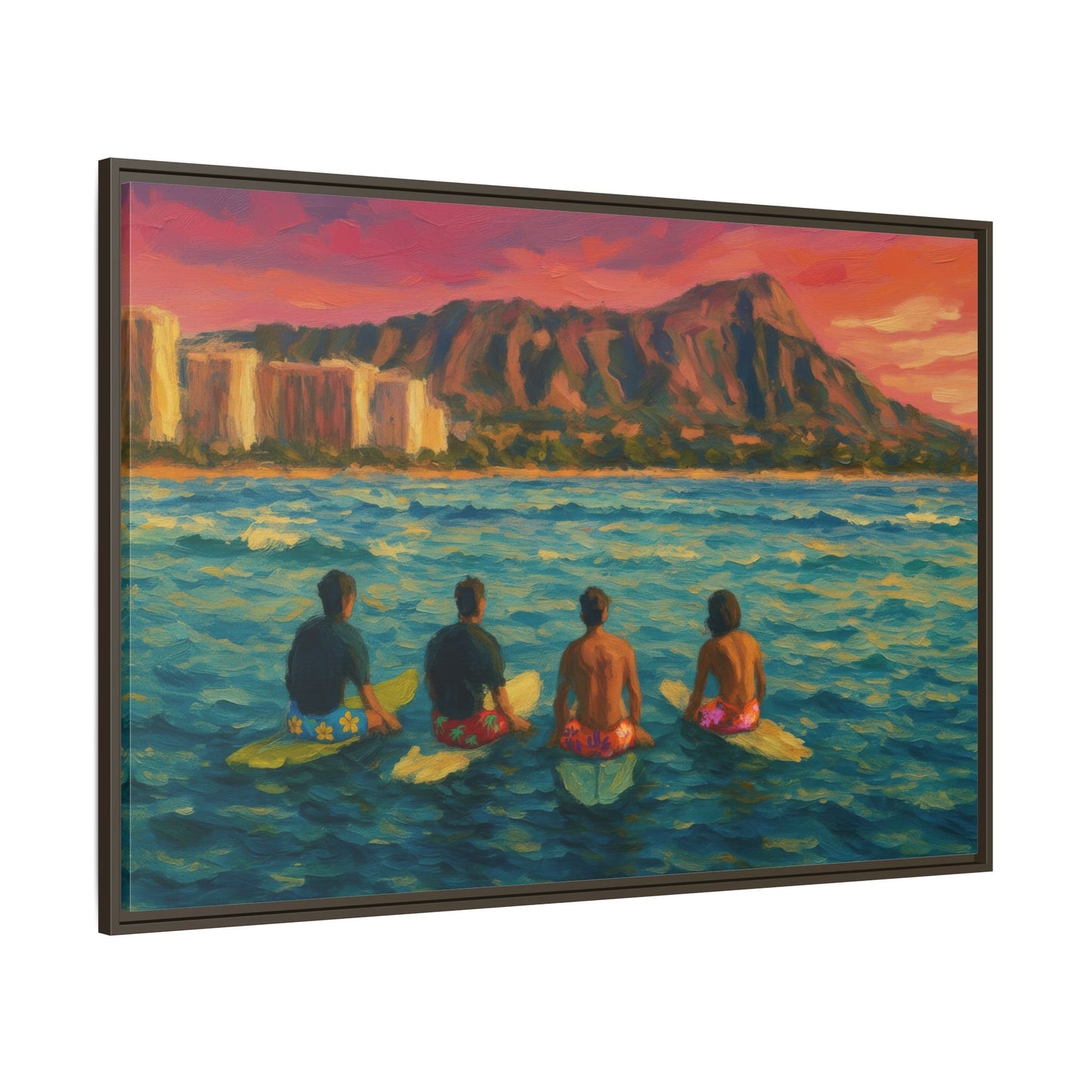 A Day On The Water - Framed Canvas