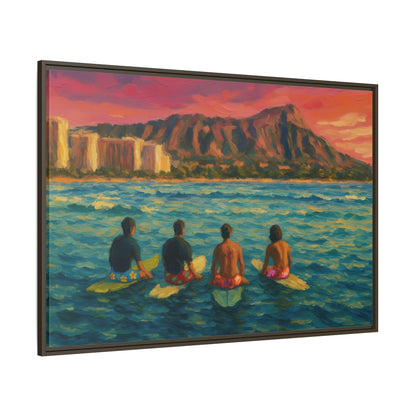 A Day On The Water - Framed Canvas