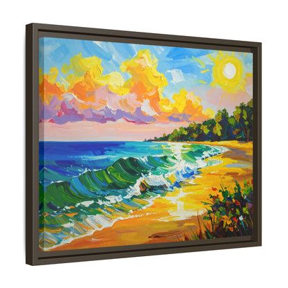 Tranquil Seascape- Framed Canvas