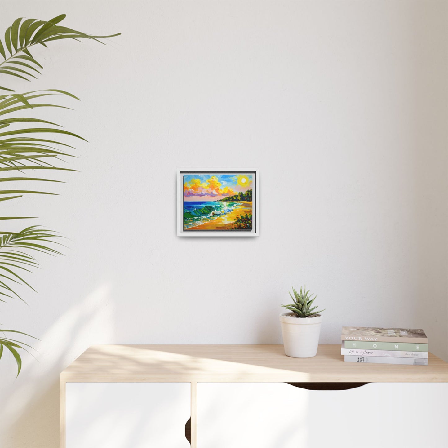 Tranquil Seascape- Framed Canvas