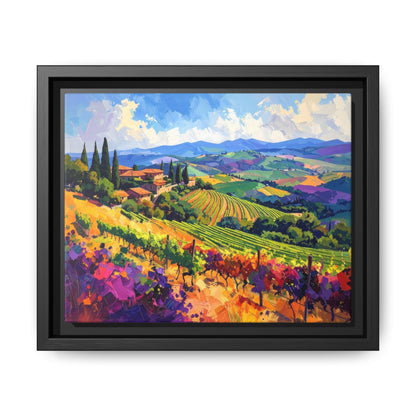 Italian Vineyard - Framed Canvas