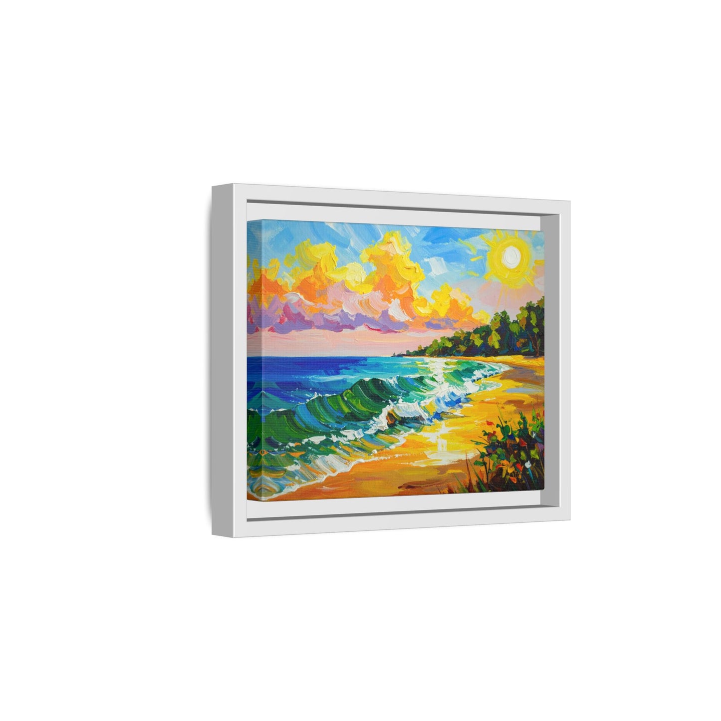 Tranquil Seascape- Framed Canvas