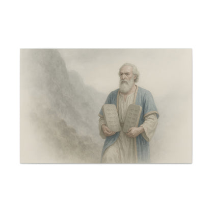 Moses Comes Down from the Mountain  - Canvas
