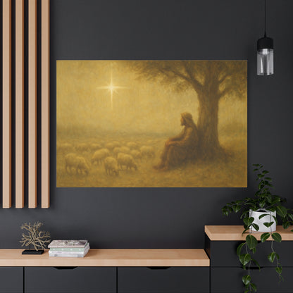 Shepherd In The Field - Canvas