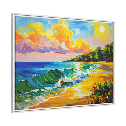 Tranquil Seascape- Framed Canvas