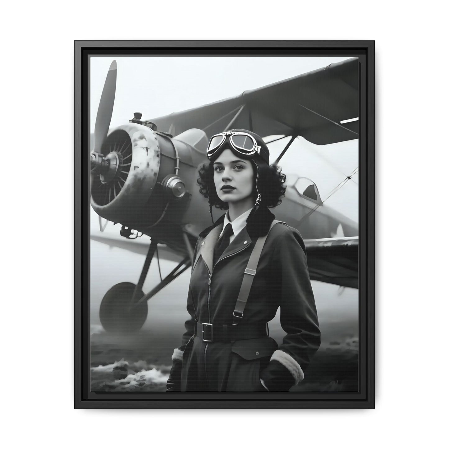 Lady of the Sky - Framed Canvas