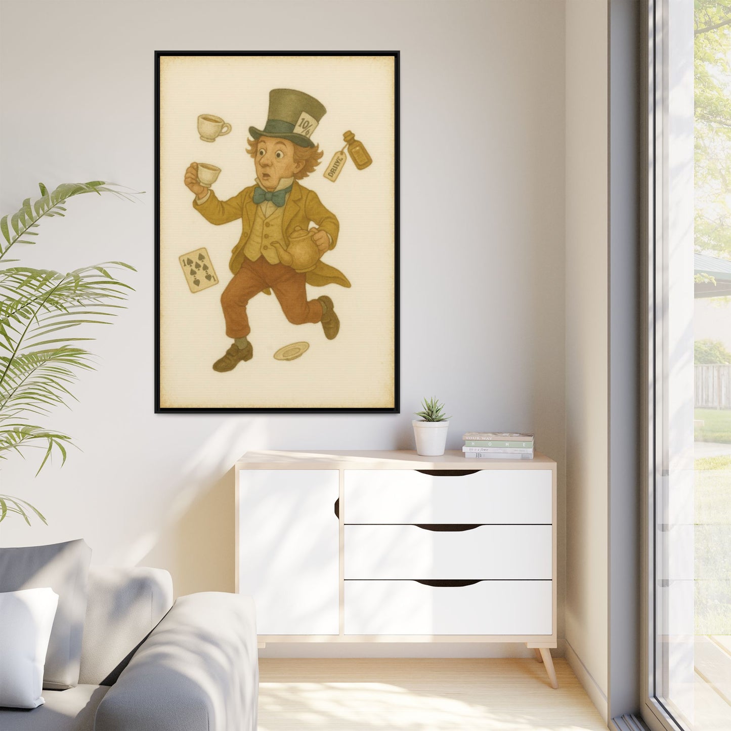 The Mad Hatter - Framed Canvas