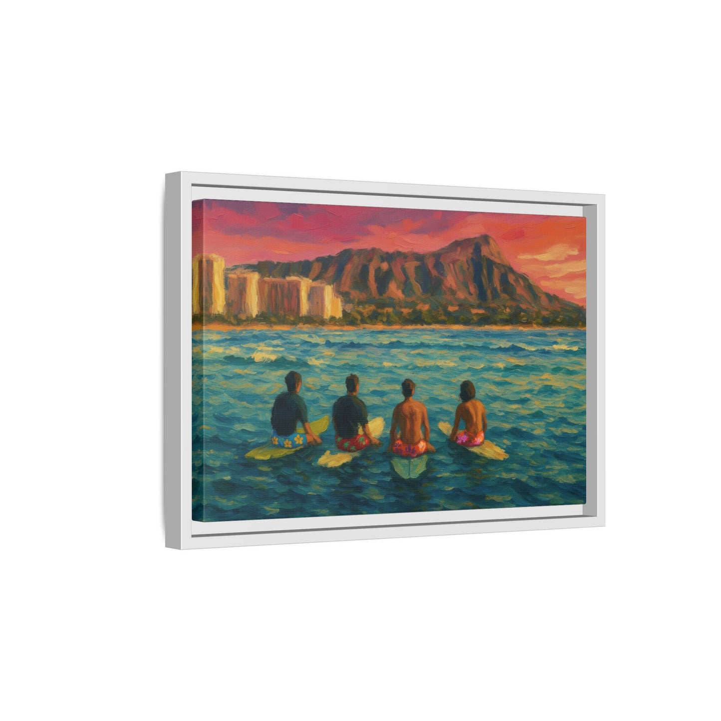 A Day On The Water - Framed Canvas