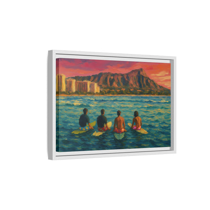 A Day On The Water - Framed Canvas