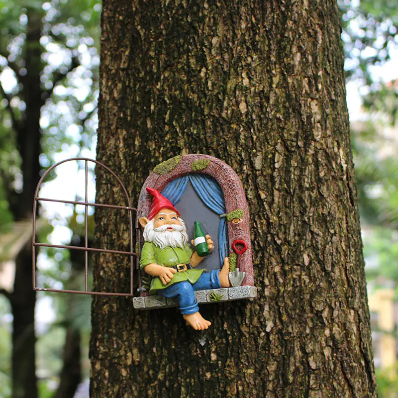 Elf Tree Hugger - Garden Decoration