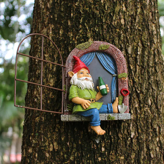 Elf Tree Hugger - Garden Decoration