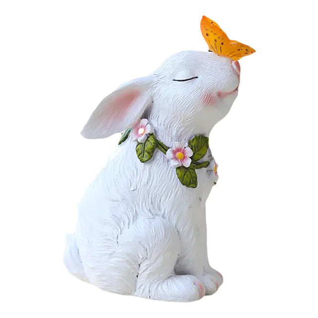 Solar Powered Rabbit Shaped Butterfly - Outdoor Decoration